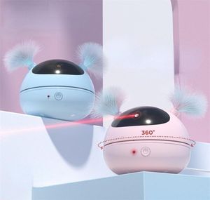 360 degrés rotatifs laser chat interactif jouet électrique robot taquinerie plume intelligente automatique S gands fournit 2205109005931