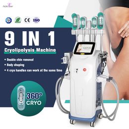 Máquina de congelación de grasa 360 Máquina de adelgazamiento por criolipólisis Crio Kryo Criolipolisis Kryolipolyse Cryolipolisis Cryo Cavitación adelgazante RF tensado de la piel