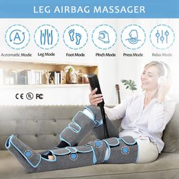 Masajeador de piernas con presión de aire de 360 ° que promueve la circulación sanguínea Relajación de los músculos corporales Dispositivo de drenaje linfático 231226