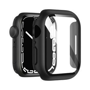 360 Volledig lichaam Hard pc-cases Tempered Glazen anti-Scratch Film Screen Protector voor Apple Watch-serie SE 7 45mm 41 mm 6 5 4 44 mm 40 mm Iwatch 3 2 1 42mm 38 mm 38 mm