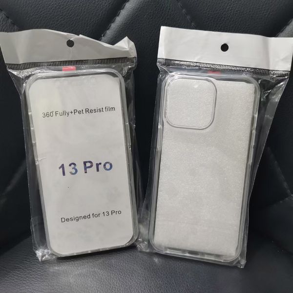 360 Cases de PC de TPU de cuerpo completo a prueba de choques con protector de pantalla para iPhone 15 14 13 12 11 Pro Max XR XS X 8 Plus Samsung S21 S22 S23 Ultra A12 A22 A32 A42 A52 A72