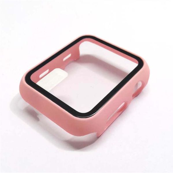 360 Étui en verre à couverture complète pour Apple Watch 41mm 38 mm 40mm 42 mm 44 mm Case de protection pour IWatch S7 45 mm SE / 6/5/4/3/2/1