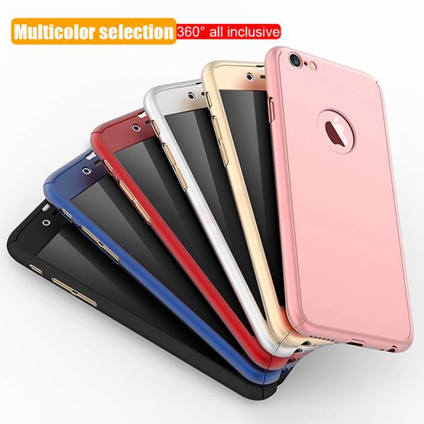 360 Couverture Complète Pour iPhone X 8 6 6s 7 Plus 11 11P SE PC Housse De Protection Pour iPhone 7 8 Plus XS MAX XR Cas Avec Verre