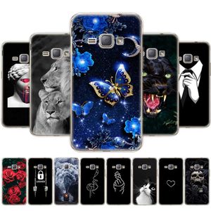 case voor samsung galaxy j1 2016 j120 j120f sm-j120f zachte tpu achterkant 360 volledige beschermende afdrukken