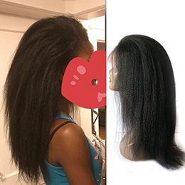 360 volle kanten menselijk haarpruiken vooraf geplukte kinky rechte maagdelijke Braziliaanse haren gluueless Italiaanse yaki 360 voorkant frontale pruik 130% dichtheid diva11