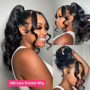 360 Full pré-cueilli 13x4 13x6 Body Wave Front HD Lace Frontal Wig Hoil Hair Wigs for Women Remy 231024