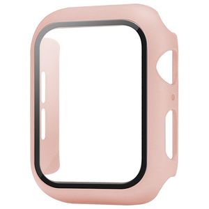 360 étuis de protection plein écran pour Apple iWatch 38mm 42mm 40mm 44mm 41mm 45mm cadre de pare-chocs PC étui rigide avec film en verre trempé montre intelligente 7 6 5 4 3 2 1 SE couverture