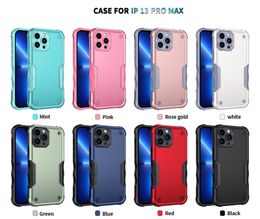 360 Full Shockproof Armor PC Funda de silicona para iphone 13 12 11Pro Max 8 7 6S Plus Samsung Funda protectora