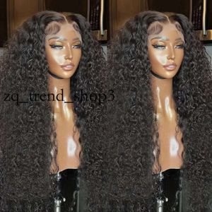 360 LACE WIG FRONTÉAL NATUREL COLOR DE NACKE CURNYE CURLY BOB BOB SIMULAITON HUMAINS PERMES POUR FEMMES SYNTHÉTIQUE 45