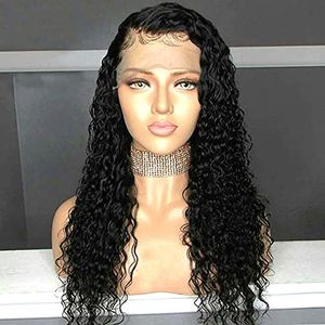 360 Lace frontale pruik voorgeplukte haarlijn Braziliaanse maagdelijk haarwater krullende menselijke pruiken met voor zwarte vrouwen 130% diva1