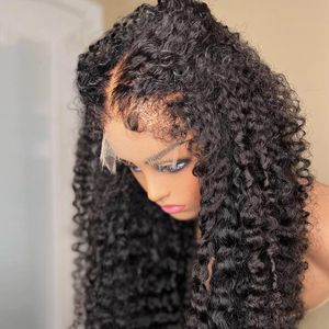 360 Lace frontale pruik vooraf geplukte haarlijn Braziliaans maagdelijk haar diep krullende afro menselijke pruiken met voor zwarte vrouwen 130% diva1