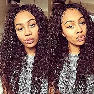 360 Kant Frontale Pruik Water Wave Preplecked Full Menselijk Haar Pruiken voor Black Women Braziliaanse Front HD Swiss Baby Hair (18 inch, 130Density) Diva1