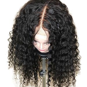 360 Kant Frontale Pruiken Pre Geplukt 130% Dichtheid Braziliaanse Krullend Kant Front Pruik Bleekd Knots Kant Front Menselijk Haar Pruik voor zwarte vrouwen