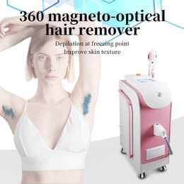 360 Épilation indolore magnéto-optique OPT Point de congélation Épilation Rajeunissement de la peau Cheveux permanents multi-impulsions Supprimer la machine IPL