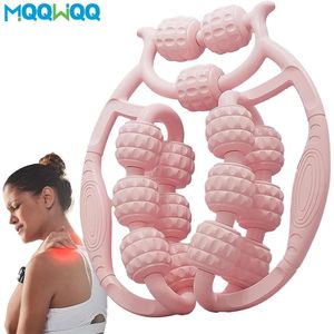 360° Massager Beenspierontspanning Roller Ringklem Beenmassagestok Yoga Lichaamsvorming 15 Wielen Fitnessapparaat voor sport 240323