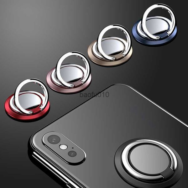 360 Métal Magnétique Anneau De Doigt Support De Voiture Pour iPhone Samsung Téléphones Cellulaires Accessoires De Support Cellulaire L230619