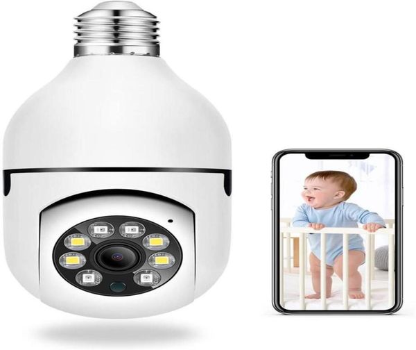 Caméra panoramique 360 ° 1080P sans fil WIFI IR PTZ IP caméra de sécurité à domicile intérieure E27 ampoule caméra bébé Monitor25802213469