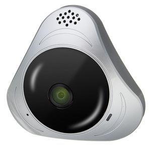 Moniteur Panoramique 360ﾰ 3D VR Fisheye Wifi Caméras IP Surveillance de Sécurité Maison - Gris