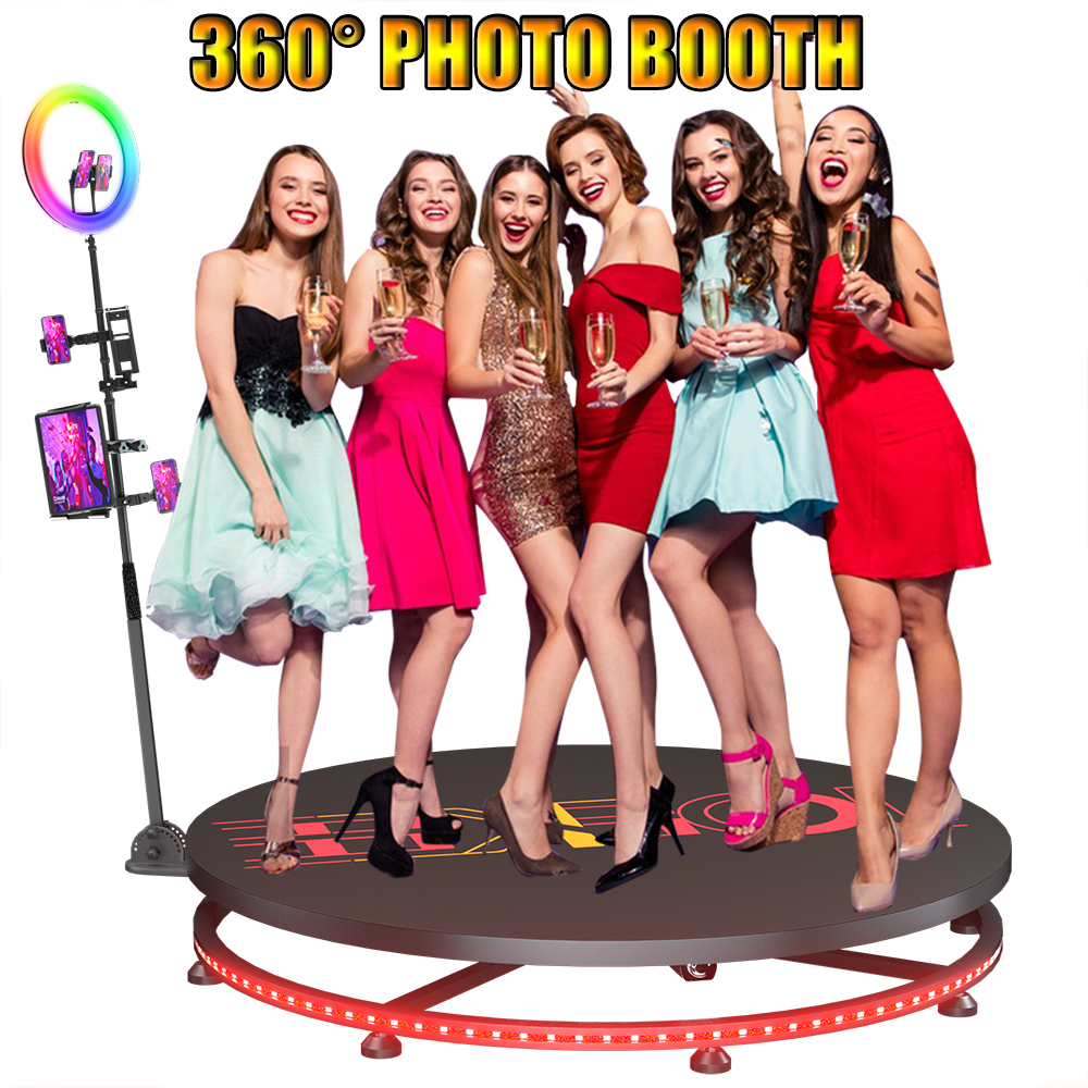 360 Photo Booth dla imprez i wesel Automatyczna maszyna wideo Video WIĘCEJ MOTOR AUTO ROTATING Photobooth 360 Stoisko 60 cm-115 cm Pokazy fotograficzne