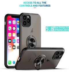 360 Titular de anillo Clear Mate Mate Magnetic Cajones para iPhone 12 Pro Max Mini Case Samsung Galaxy A10S A20S con Kickstand4155983 híbrido