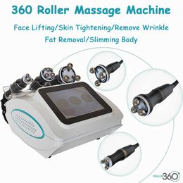 La graisse de lumière LED de radiofréquence dissout le corps amincissant la machine de drainage lymphatique 360 RF Rotation visage roulant Massage élimination des rides raffermisseur de peau