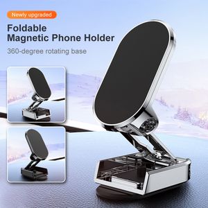 360 graden draaibare metalen magnetische autotelefoonhouder Opvouwbare mobiele telefoonstandaard Ontluchter Magneetbevestiging GPS voor iPhone Samsung Xiaomi