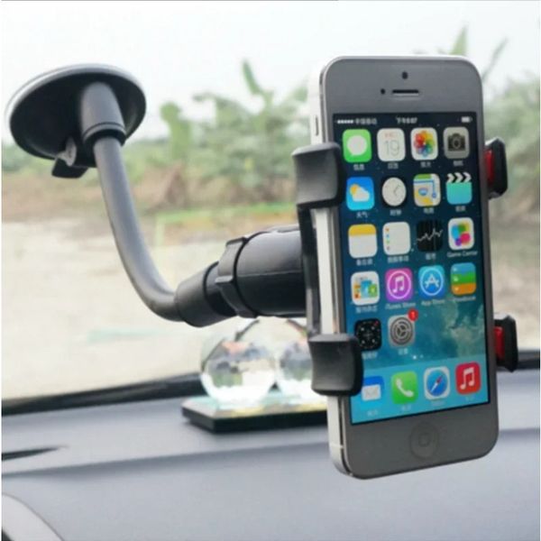 360 Rotation Car Téléphone Téléphone Prise en charge du téléphone portable pour le téléphone portable pour l'iPhone 12 13 Pro XS XR Phone Mobile Stand Mount Clip de bras