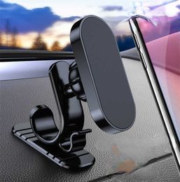 Support magnétique de téléphone portable rotatif à 360 ° pour voiture, Support pliable pour téléphone portable, Support magnétique automatique