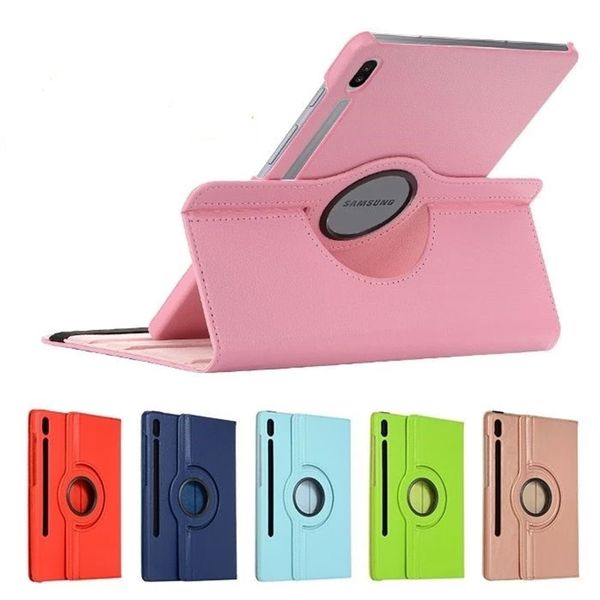 Funda giratoria 360 con tapa para Galaxy Tab A8 10,5 2021 S7 A7 Lite S6 Lite Tablet Smart PU Funda de cuero