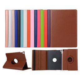 360 Rotation Flip PU Cuir Stand Smart Cases Pour iPad Mini 3 5 Pro Air 4 Air4 10.9 11 2021 7 8 10.2 2022 10.5 9.7 Samsung Tab T220 A8 10.5 X200 X205 T290 T295 T510 T500 P610 S7 S8