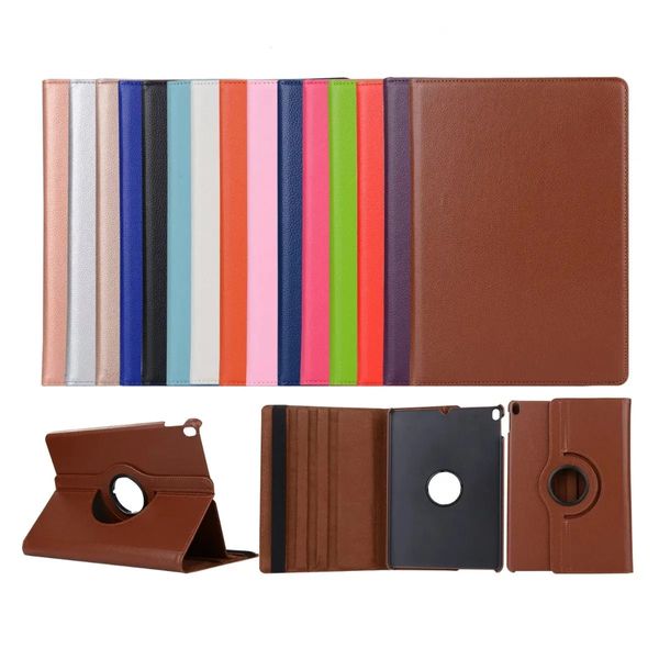 360 Rotation Flip Pu Leather Stand Smart Cas pour iPad Mini 3 5 Pro Air 4 Air4 10.9 11 7 8 10.2 10.5 9.7 Samsung Tab T220 A8 10.5 x200 x205 T290 T295 T510 T500 P610 S7 S8