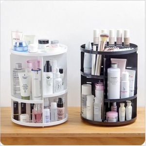360 Roterende make -up organizer opbergdoos verstelbare plastic cosmetische borstels lippenstifthouder make -up sieradencontainer Stand3548
