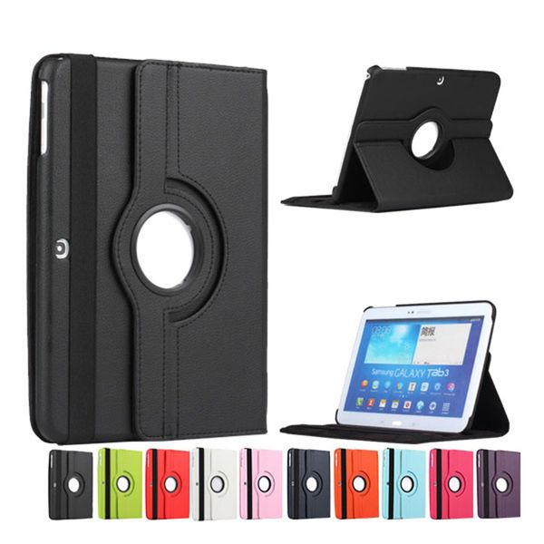 Funda de cuero PU giratoria 360, funda inteligente para Samsung Galaxy Tab 2 3 4 7,0 8,0 Pro Note A 10,1 S 8,4 10,5