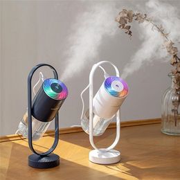 Rotation à 360 ° 200ML humidificateur d'ombre magique veilleuse USB Purification de l'air créatif voiture bureau chambre maison humidificateurs portables