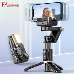 360 Rotation suivant Mode de prise de vue Gimbal stabilisateur selfie stick trépied cardan pour le smartphone de téléphone Pographie en direct 240322