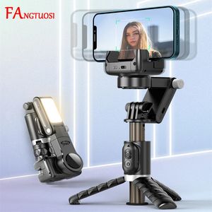 360 Rotation après le Mode de prise de vue stabilisateur de cardan Selfie bâton trépied cardan pour téléphone Smartphone pographie en direct 240306