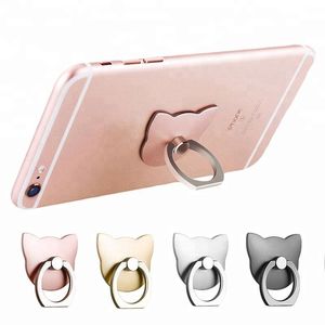 360 Téléphones de rotation Anneaux Habilleurs de forme de chat Ring Ring Phone Phone Mobile Phone Telepyder Stand Smartphone Stander Bracket