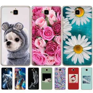 Silicone étui pour huawei Honor 4C Pro Doux Tpu Couverture de Téléphone Arrière Y6 2015 Cas TIT-L01 TIT-TL00 Pare-chocs Protéger Sacs