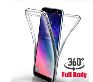 360 étui de téléphone en silicone pour Samsung Note 10 9 8 S10 5G Lite Plus antichoc TPU couverture complète pour Samsung Galaxy A20e A50 A40 étui