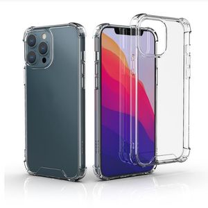 Étuis de téléphone transparents antichoc Acrylique Hybrid Armor Hard PC Soft TPU Cover pour iPhone 15 14 13 12 mini 11 Pro X XS Max XR Plus ultra