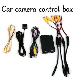 Caja de control de cámara de automóvil de 360 Vistas Sistema de interruptor de cámaras de 4 vías para la cámara frontal de tamaño derecho trasero Vista trasera Cámaras de respaldo