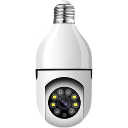 Cámara panorámica de 360 Wifi, sistema de seguridad para el hogar inteligente, lámpara de visión nocturna