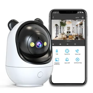 Caméra de sécurité sans fil 360 °, 2mp, 3mp, 5mp, suivi AI, vidéosurveillance intelligente d'intérieur, Wifi, pour la maison, moniteur pour bébés et animaux de compagnie