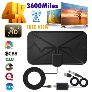 3600 Miles Hd Digitale TV-antenne Indoor DVB-T2 HDTV Versterkte Signaalversterker Ontvanger 4k interieur TV-antenne Iptv Nieuw