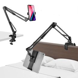 360 graden lange arm tablethouder staan voor 4 tot 11 inch tablet bed bureaublad luie houder beugel ondersteuning voor iPad tablet -stands