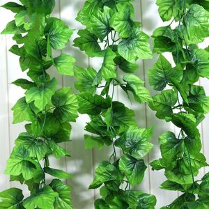 360pcs fleurs décoratives artificielles plantes de raisin Garland Greens vignes en plastique rotin suspendus