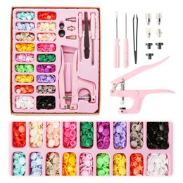 360 ensembles de boutons-pression en plastique de 12mm avec pince de fixation à pression multifonctionnelle, Kit d'outils pour pinces à vêtements, accessoires de couture 240327