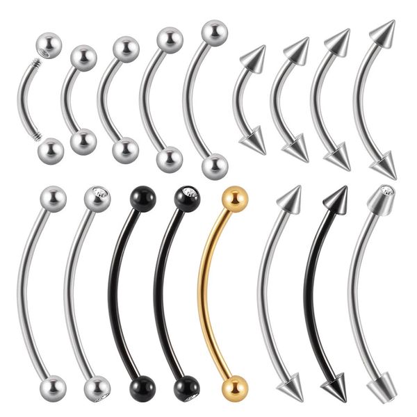 361L SEAVROW BANANA Piercing Rague à lèvres Curbe Braillage Daith Hélix Rook Brongle Piercings Bijoux 240409