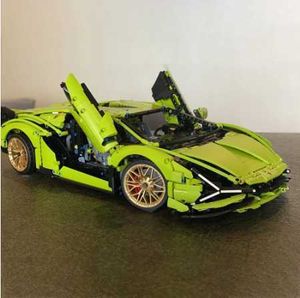 3696PCS Technische Lambo Sian Building Blocks Compatibel 42115 MOC Bicks Model Project voor volwassenen Sportauto speelgoed Spower Remote Control, Lighting, Display Box