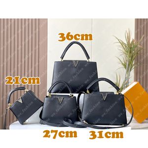 36cm 4 tailles Femme sac à main authentique sacs d'épaule designer en cuir mini-capuccines bb luxurys sacs à main